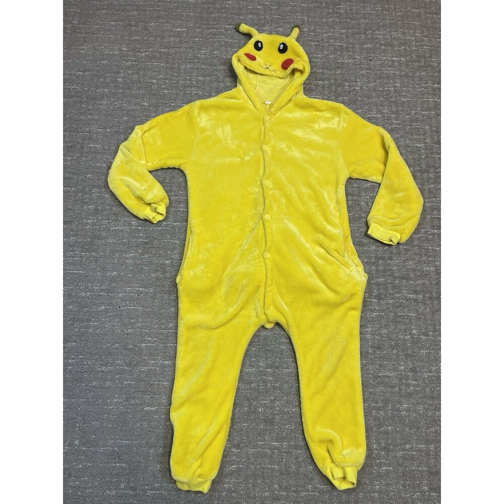 Pokemon Pikachu Kids Boys 130 7/8 Pajamas Pjs Halloween Costume